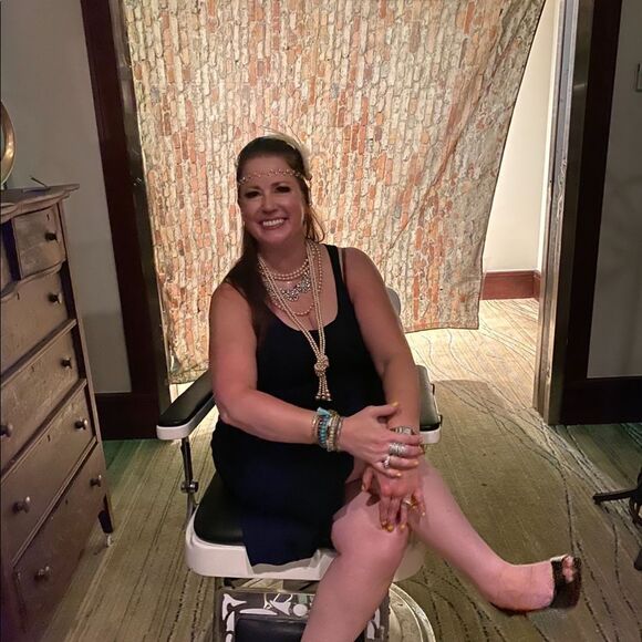 Ralph Lauren Black Label Navy Silk Dress - Picture 6 of 7